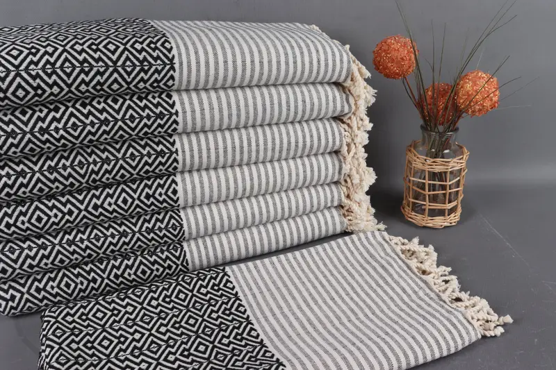 Bath Towel Organic Cotton Navy, 38x75 Inches