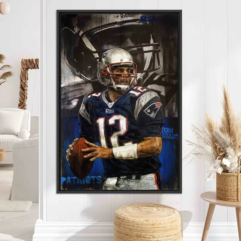 エレガントなキャンバス: アメリカン フットボールの象徴的な瞬間を捉えた