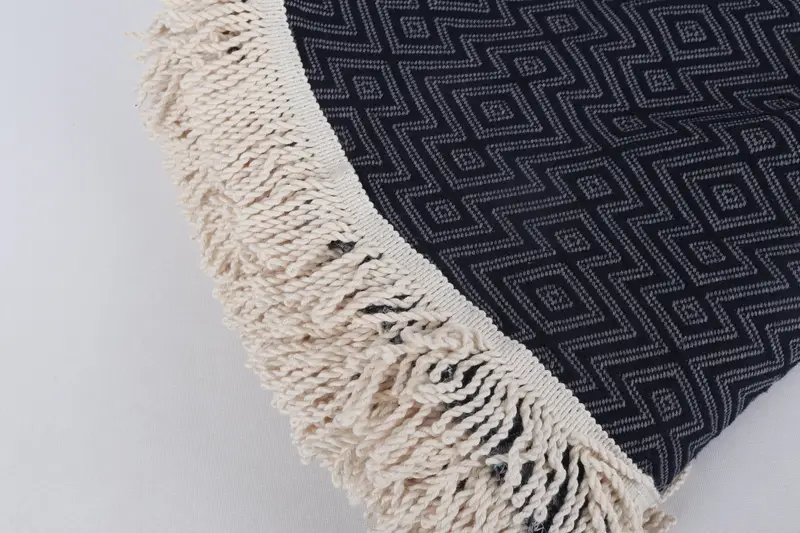 Turkish fouta towel for outdoor use, Bridal Shower Gift, Mother Of The Groom Gift, Soft towel, 64x64 Cotton Round  Diamond Towel, Turkish hand towel - 6