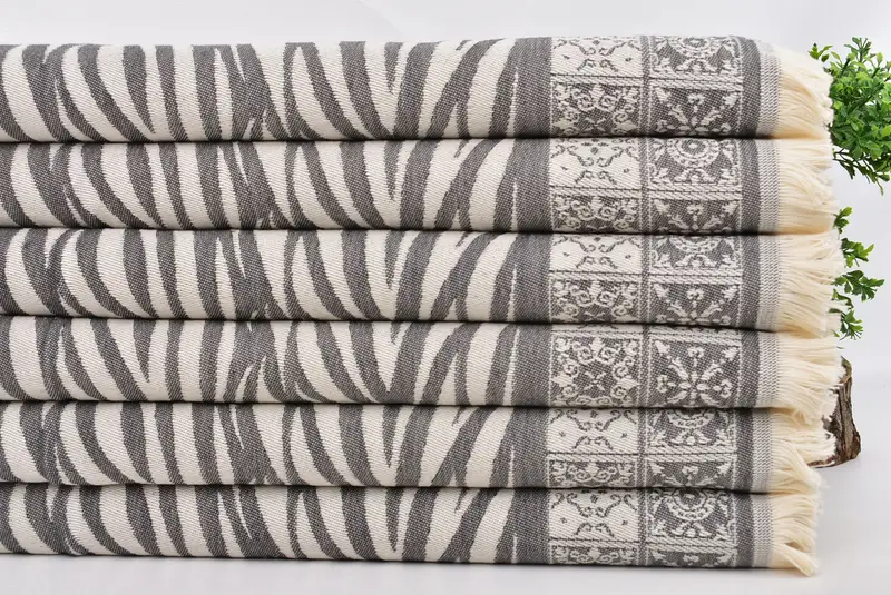 Kitchen Towel, Xmas Gifts, Personalized Hand Towel, Monogram Turkish Bath Towel, Personalized Gift, Bachelor Party Gifts, 28x20 Cotton Striped Towel - 4