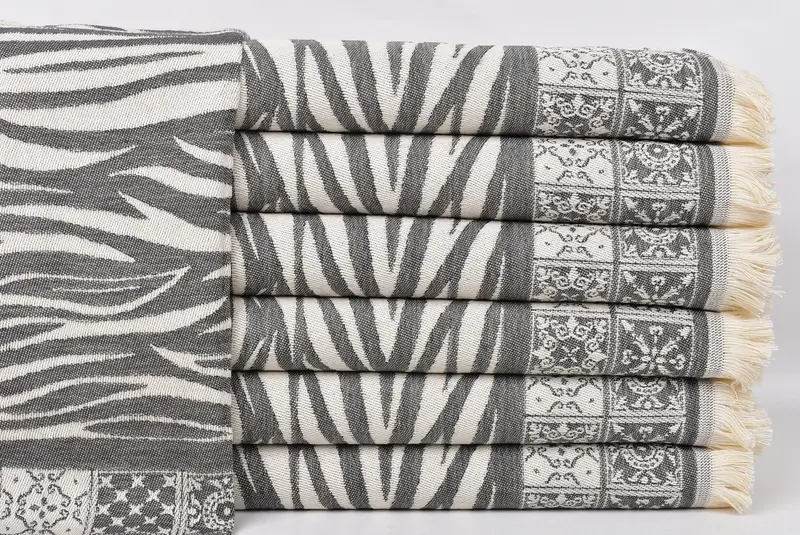 Kitchen Towel, Xmas Gifts, Personalized Hand Towel, Monogram Turkish Bath Towel, Personalized Gift, Bachelor Party Gifts, 28x20 Cotton Striped Towel - 2