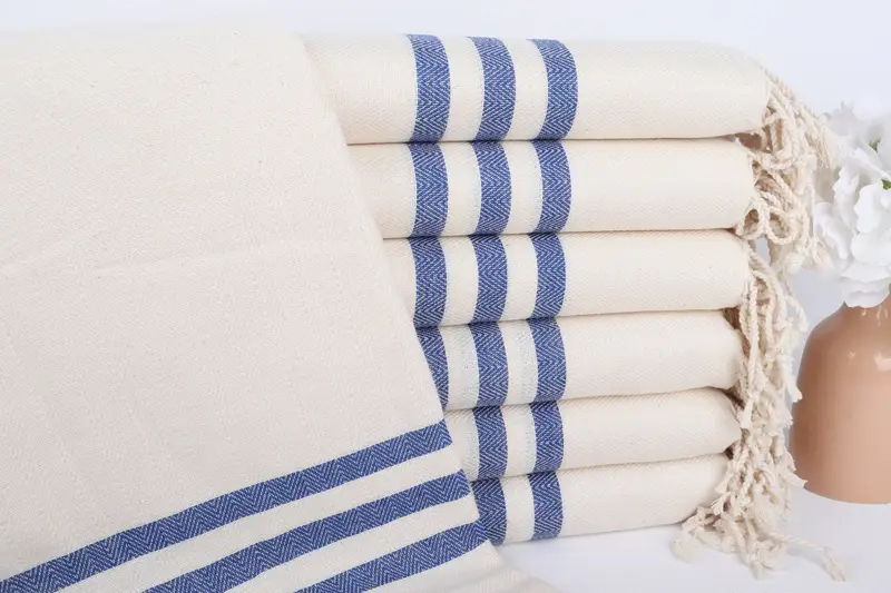 Custom Gift, 70x40 Cotton Striped Towel, Home Gift, Quick-dry peshtemal, Bachelorette Party Gifts, Organic cotton peshtemal for spa and beach - 1