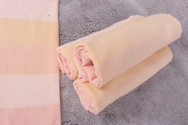 Bachelorette Favor, Handmade Turkish Towel, 68x40 Cotton Striped Towel, Housewarming Gift, Organic towel, Beach towel, Customized Turkish Towel - 8