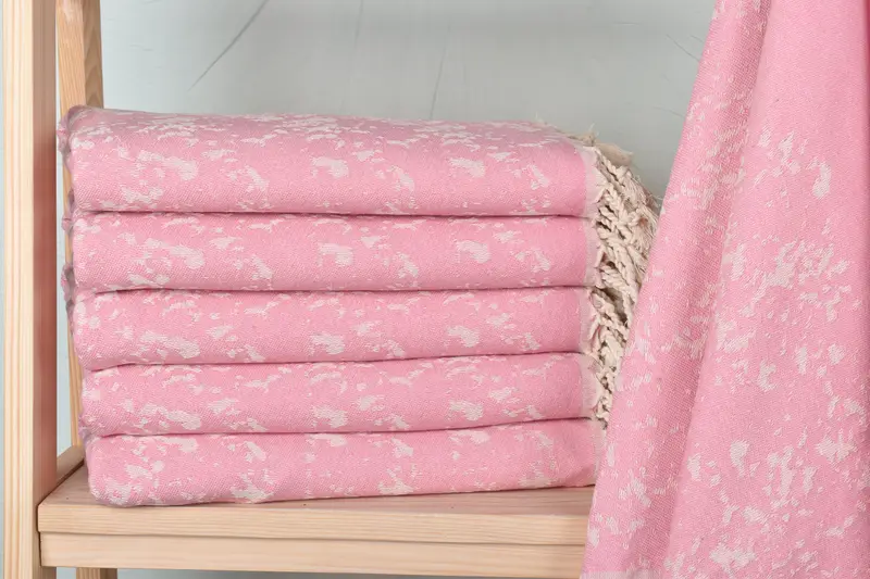 Christmas Favors, Lightweight towel, Bridal Shower Favors, Wedding Towel, Custom Name Towel, 70x40 Cotton Carretta Patterned Towel, Custom Towel - 3