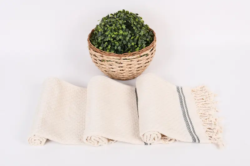 Handgefertigte Geschenk, 38x18 Baumwollstreifenhandtuch, türkisches Geschirrtuch, türkisches Handtuch, personalisiertes Brautjungferngeschenk, Personalisiertes Küchentuch - 8