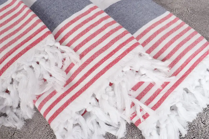 Monogrammed Beach Towel, Wedding Towel, Home Gift, Absorbent towel, 68x36 Cotton Striped Terry Towel, Valentines Day Gift For Her, Luxury towel - 5