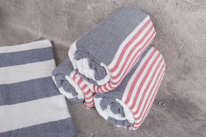 Monogrammed Beach Towel, Wedding Towel, Home Gift, Absorbent towel, 68x36 Cotton Striped Terry Towel, Valentines Day Gift For Her, Luxury towel - 8