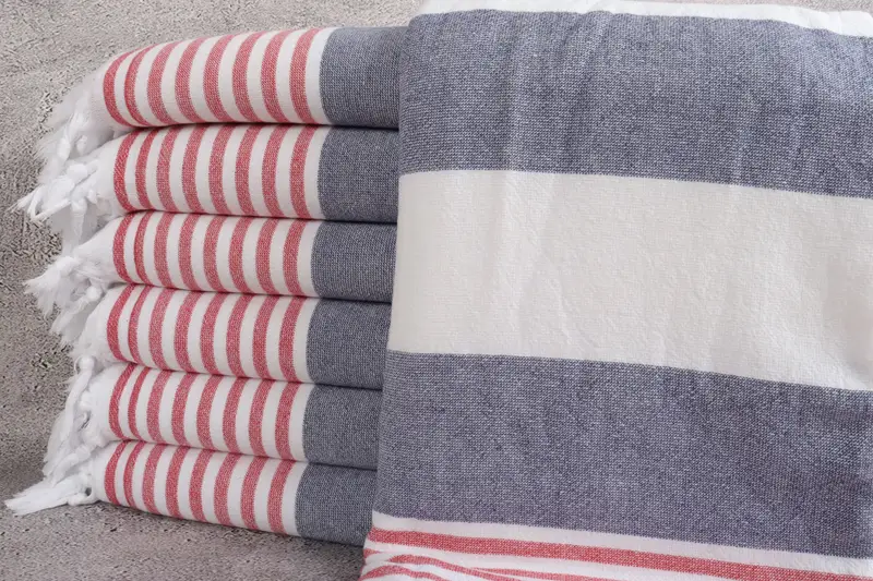 Monogrammed Beach Towel, Wedding Towel, Home Gift, Absorbent towel, 68x36 Cotton Striped Terry Towel, Valentines Day Gift For Her, Luxury towel - 1