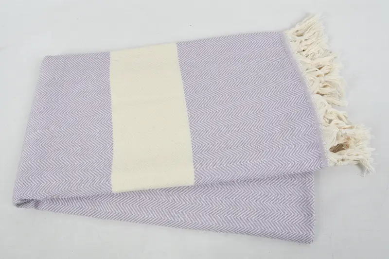 Turkish towel, Bridesmaid Gift, Turkish beach towel with fringe, 70x40 Cotton Herringbone Towel, Organic Beach Towel, Bridal Gifts, Sand-free towel - 6