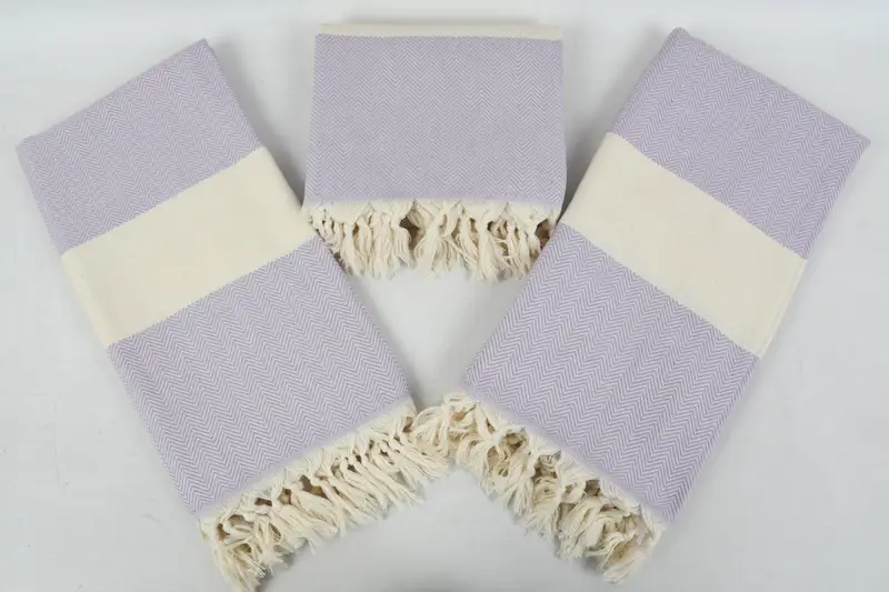 Turkish towel, Bridesmaid Gift, Turkish beach towel with fringe, 70x40 Cotton Herringbone Towel, Organic Beach Towel, Bridal Gifts, Sand-free towel - 8