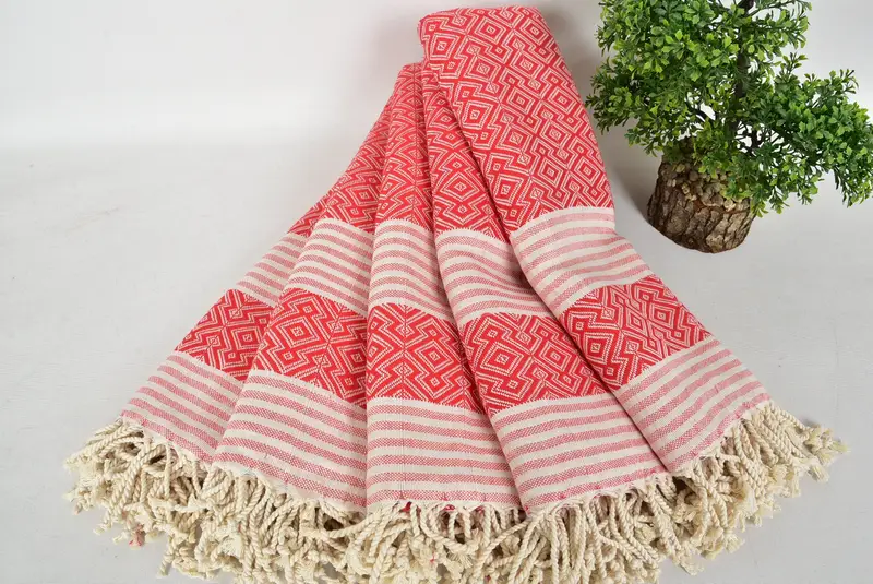 Organik Havlu, Çalışan Hediyeleri, Hamam Havlusu, Hızlı Dry Plaj Havlusu, Nedime Hediyeleri, 68x40 Pamuk Pırlanta Havlu, Spa için Türk Banyo Havlusu - 4