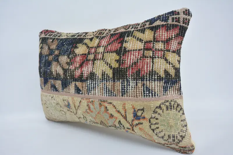 16x24 Beige Cushion Cover, Aztec Pillow Case, Pillow for Sofa, Antique Pillows, Handmade Kilim Cushion, Ethnic Throw Pillow Cover, Cushion Case - 4