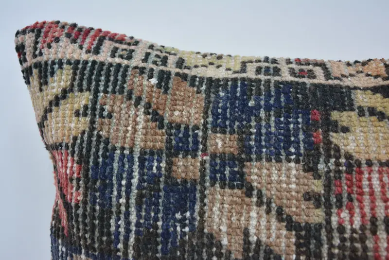 16x24 Beige Cushion Cover, Aztec Pillow Case, Pillow for Sofa, Antique Pillows, Handmade Kilim Cushion, Ethnic Throw Pillow Cover, Cushion Case - 2