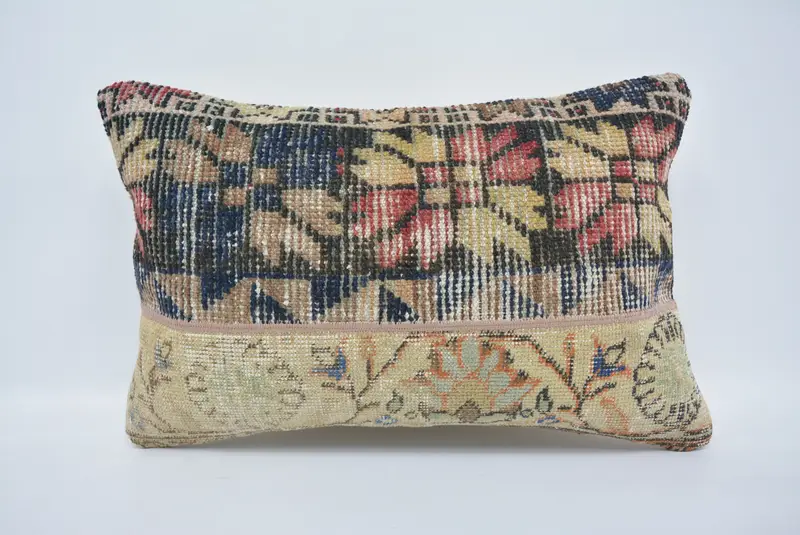16x24 Beige Cushion Cover, Aztec Pillow Case, Pillow for Sofa, Antique Pillows, Handmade Kilim Cushion, Ethnic Throw Pillow Cover, Cushion Case - 1