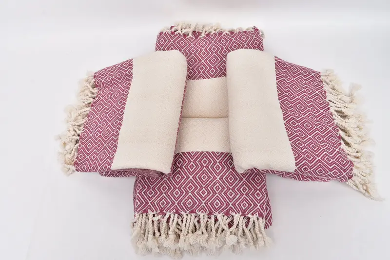 Grandma Gift, Hammam towel, Turkish bath towel, Lightweight towel, Beach Theme Wedding Gift, 68x38 Cotton Diamond Towel, Beach Towel Monogram - 6