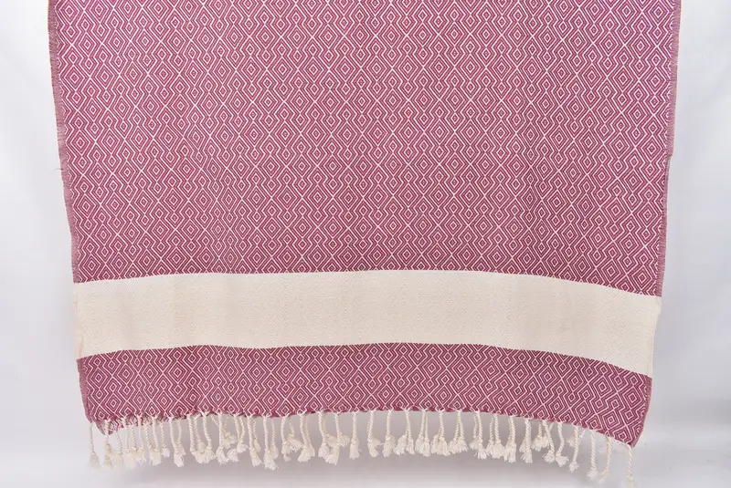 Grandma Gift, Hammam towel, Turkish bath towel, Lightweight towel, Beach Theme Wedding Gift, 68x38 Cotton Diamond Towel, Beach Towel Monogram - 8
