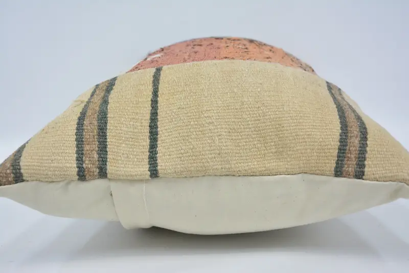 トルコの枕、パティオ枕、家の装飾枕、枕、16x24レッドピローケース、ヴィンテージキリム枕のシャム、ヴィンテージキリム枕 - 5