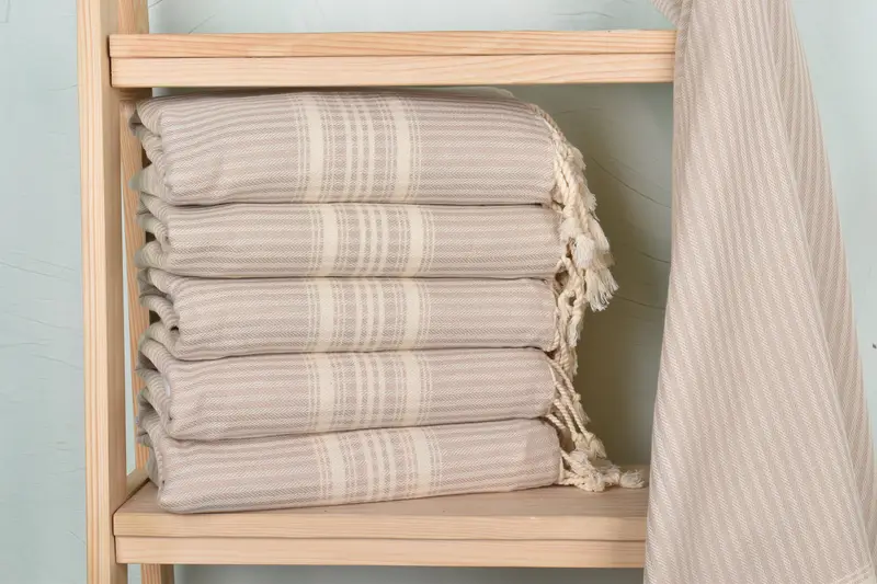 Wedding Gifts Towel, Bachelorette Party Gift, Turkish towel bulk order for wedding gifts, Bridesmaid Gift, Memorial Gift, 68x38 Cotton Striped Towel - 2