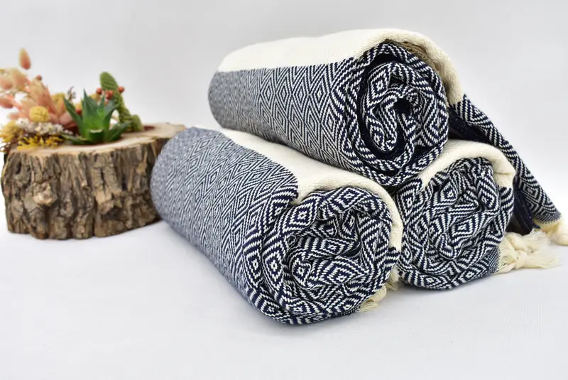 70x40 Cotton Diamond Towel, Thin and lightweight Turkish peshtemal, Bathroom Towel, Bachelorette Party Gifts, Custom Gift, Organic towel, Spa Towel - 8