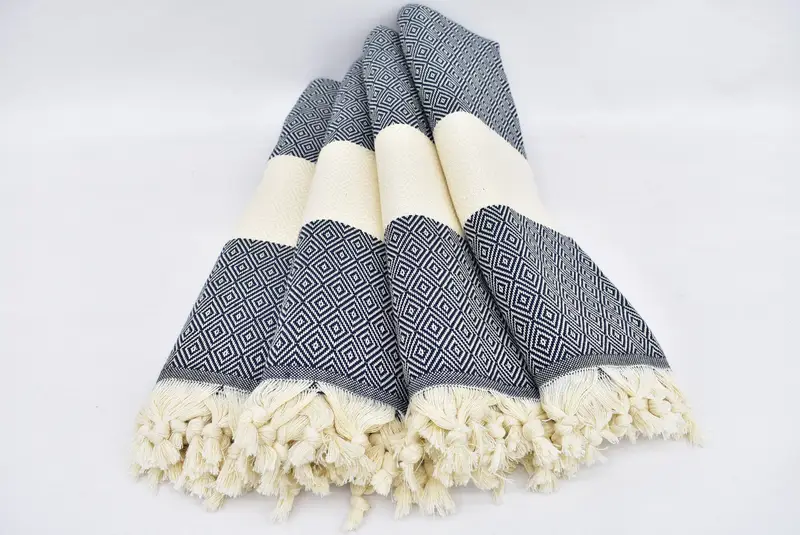70x40 Cotton Diamond Towel, Thin and lightweight Turkish peshtemal, Bathroom Towel, Bachelorette Party Gifts, Custom Gift, Organic towel, Spa Towel - 3