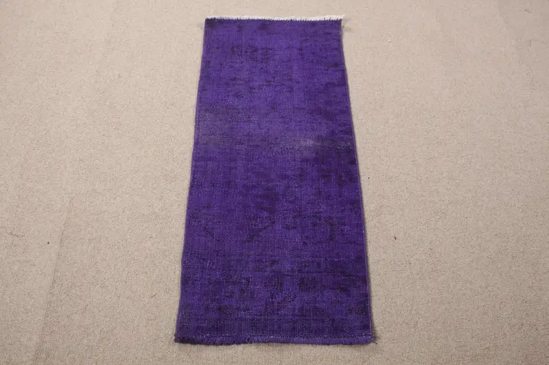 Alfombra Abstracta Morada 5x11m Decoración Elegante