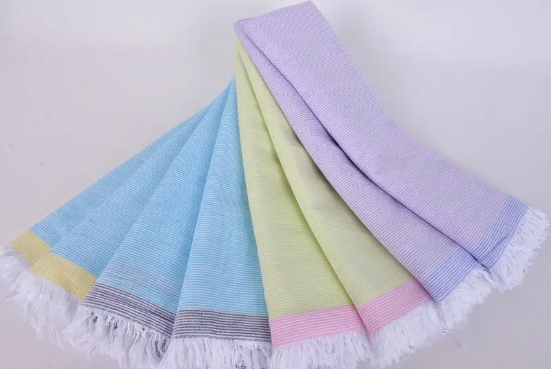 70x40 Cotton Striped Towel, Luxury towel, Organic Turkish towel, Wedding Gift For Bride, Gym Towel, Handwoven Turkish Towel, Bachelor Gifts - 4