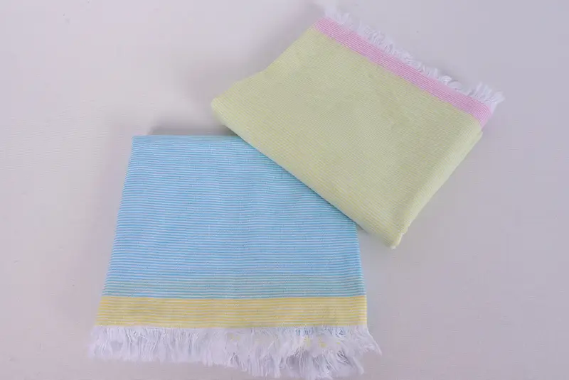70x40 Cotton Striped Towel, Luxury towel, Organic Turkish towel, Wedding Gift For Bride, Gym Towel, Handwoven Turkish Towel, Bachelor Gifts - 6