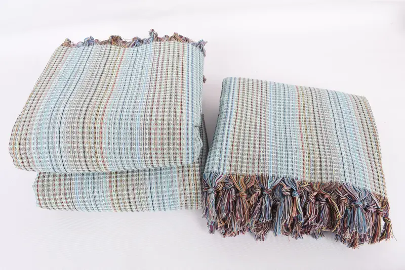 Best Wedding Gift, Turkish Tablecloth, Bachelor Gift, Boho Throw Blankets, 92x88 Cotton Geometric Towel, Custom Wedding Gifts, Bridal Shower Gift - 7
