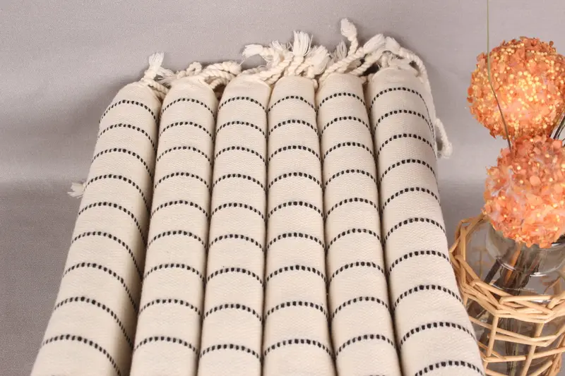 Bridal Shower Favors, Turkish Towel USA, Memorial Gift, Bachelorette Party Gifts Bridesmaids, Organic Beach Towel, 68x36 Cotton Striped Towel - 3