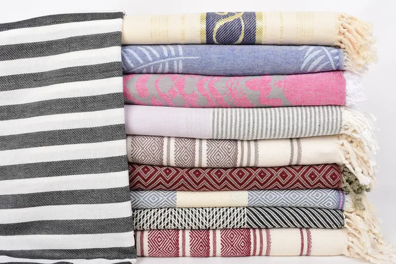 Turkish Towel Bulk, Sand-free towel, 70x40 Cotton Set of 10 Towel, Bridesmaid Gifts Personalized, Custom Wedding Gifts, Bridal Shower Gift - 3