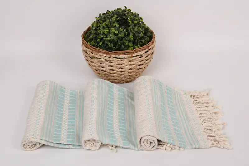 Strandhochzeitsbevorzugung, türkisches Handtuch, Brautjungferngeschenke, frohe Weihnachtsgeschenke, kleine Badetücher, Sommertuch, 40x20 Leinenstreife Handtuch - 8