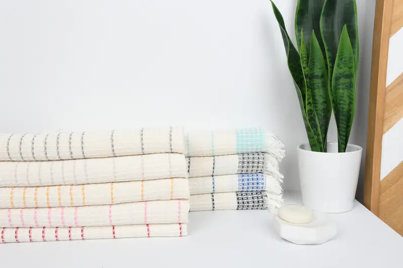 Monogram Hand Towel, Monogram Kitchen Towel, Bachelorette Party Items, Bridesmaid Gift Towel, 40x20 Cotton Waffle Towel, Personalized Kitchen Towel - 2