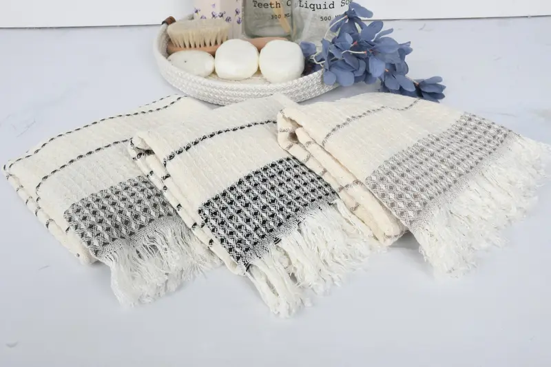 Monogram Hand Towel, Monogram Kitchen Towel, Bachelorette Party Items, Bridesmaid Gift Towel, 40x20 Cotton Waffle Towel, Personalized Kitchen Towel - 8