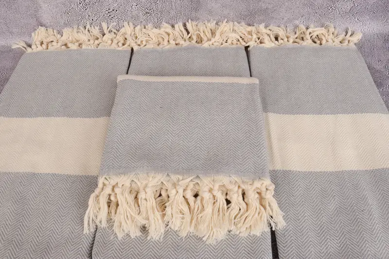 Personalized Wedding Gift, Personalized Bridesmaid Gift, Monogram Turkish Towel, Spa Gift Towel, Spa Gift, 70x40 Cotton Herringbone Towel, Gym Towel - 4