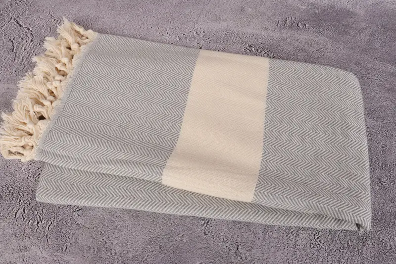 Personalized Wedding Gift, Personalized Bridesmaid Gift, Monogram Turkish Towel, Spa Gift Towel, Spa Gift, 70x40 Cotton Herringbone Towel, Gym Towel - 6