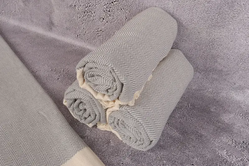 Personalized Wedding Gift, Personalized Bridesmaid Gift, Monogram Turkish Towel, Spa Gift Towel, Spa Gift, 70x40 Cotton Herringbone Towel, Gym Towel - 8