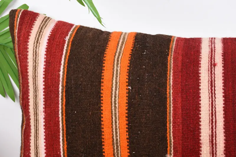 12x36 Red Cushion Cover, Throw Kilim Pillow, Kilim Pillow, Gift Pillow, Pillow Case, Turkish Rugs Cushion Cover - 2