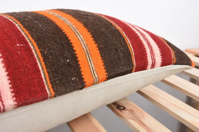 12x36 Red Cushion Cover, Throw Kilim Pillow, Kilim Pillow, Gift Pillow, Pillow Case, Turkish Rugs Cushion Cover - 7