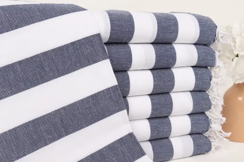 70x40 Cotton Striped Towel, Monogram Turkish Towel, Beach Towel Gift, Gym Towel, Anniversary Gift For Her, Turkish beach towel, Organic Beach Towel - 1