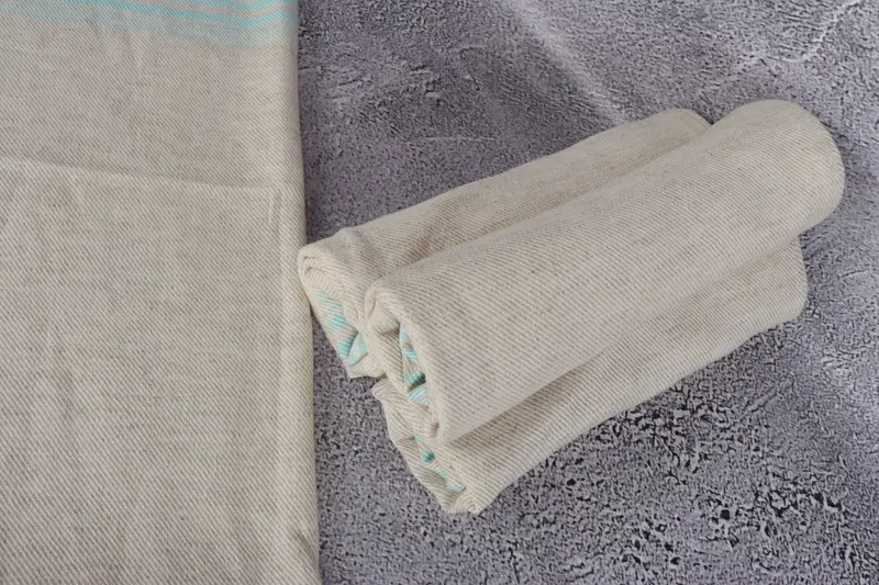 Home Decor Gifts, Small Bath Towels, Personalized Gift, Engagement Gift, Personalized Kitchen Towel, Gift For Him, 36x18 Linen Striped Towel - 8