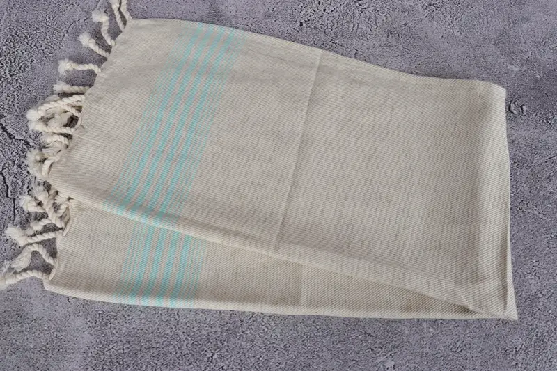 Home Decor Gifts, Small Bath Towels, Personalized Gift, Engagement Gift, Personalized Kitchen Towel, Gift For Him, 36x18 Linen Striped Towel - 6