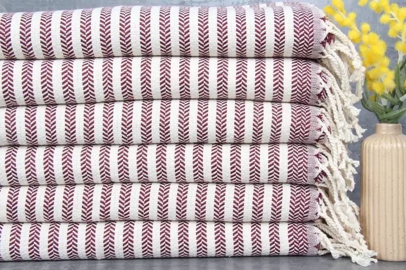 Custom Wedding Gifts, 40x18 Cotton Chevron Towel, Personalized Gift, Home Gift, Turkish Hand Towel, Gifts For Him, Summer Towel, Monogram Hand Towel - 1