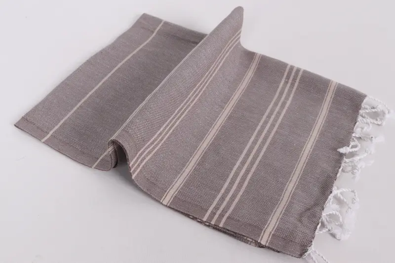 Nedime hediyeleri, özel çay havlu, onun için hediye, plaj düğün lehine, monogram el havlu, seyahat havlusu, 40x24 pamuklu çizgili havlu, düğün iyilikleri - 6