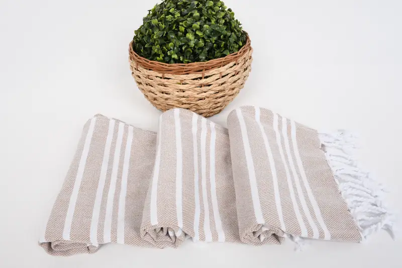 Nakış havlu, seyahat havlu, en iyi arkadaş hediye fikirleri, banyo havlu, 38x18 pamuklu çizgili havlu, monogramlı el havlu, Türk çay havlu - 8