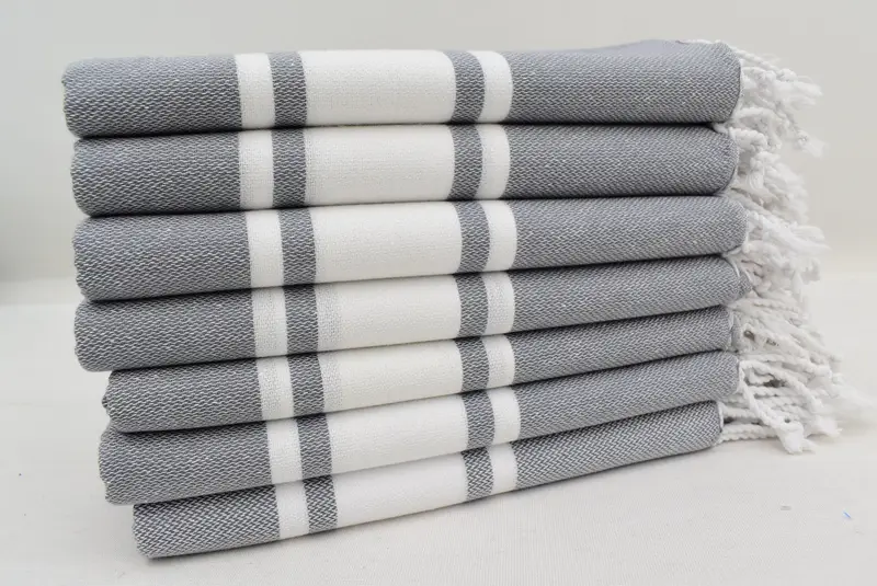 36x24 Cotton Striped Towel, Personalized Gift, Monogram Kitchen Towel, Personalized Turkish Towel, Kitchen Towel, Wedding Gift Kitchen Towel - 3