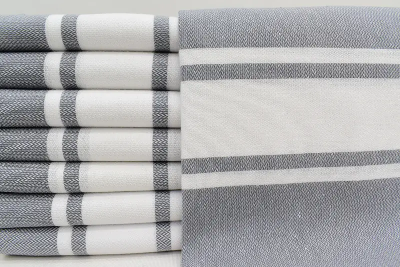 36x24 Cotton Striped Towel, Personalized Gift, Monogram Kitchen Towel, Personalized Turkish Towel, Kitchen Towel, Wedding Gift Kitchen Towel - 1