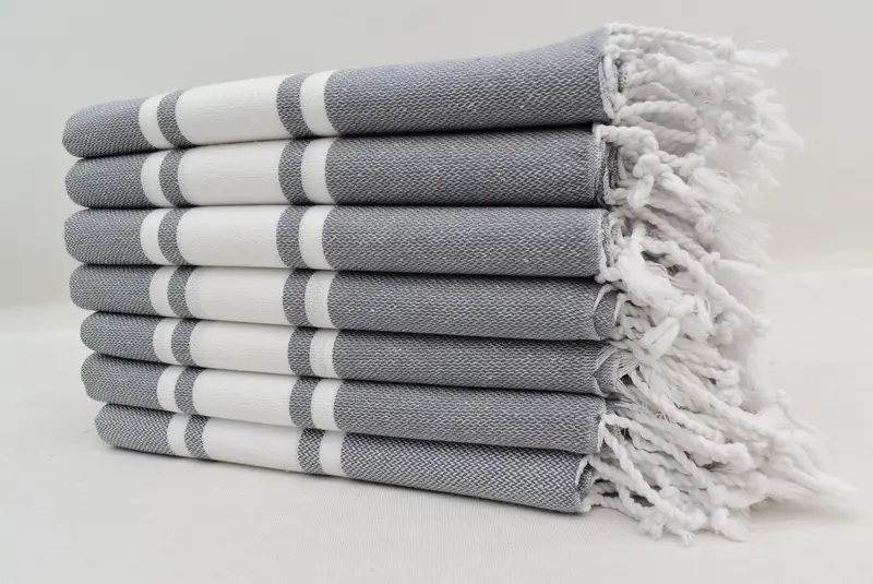 36x24 Cotton Striped Towel, Personalized Gift, Monogram Kitchen Towel, Personalized Turkish Towel, Kitchen Towel, Wedding Gift Kitchen Towel - 4