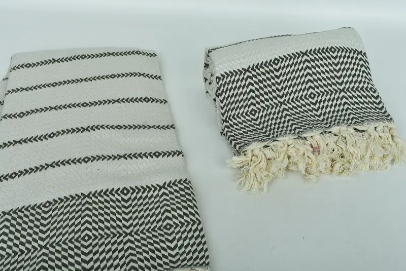 Kids Beach Towel, Embroidery Towels, Turkish beach towel, Lightweight towel, 80x40 Cotton Diamond Towel, Travel Towel, Turkish Towel USA - 7