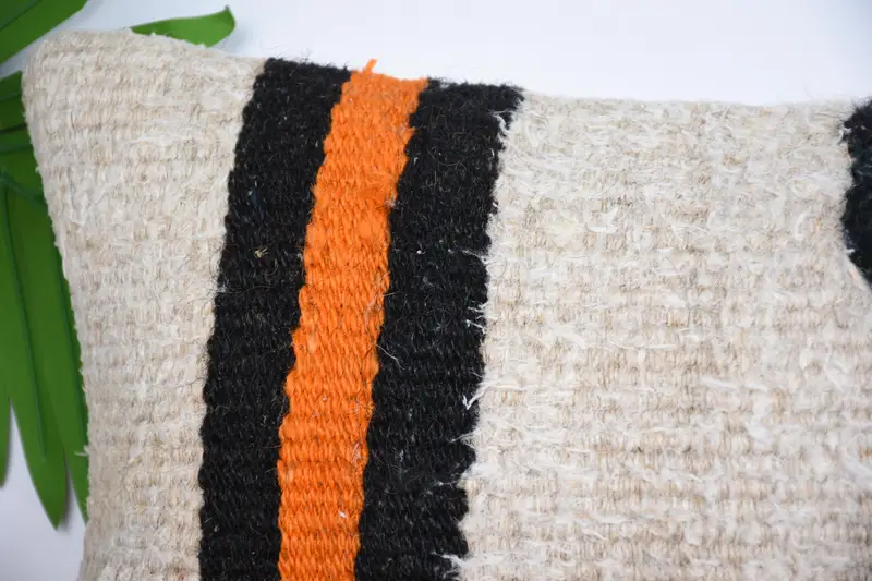 Handmade Kilim Cushion, Authentic Cushion, Turkish Rugs Pillow, Pillow Case, 10x20 Beige Pillow Case, Boho Pillow Sham Cover, Boho Pillow - 2