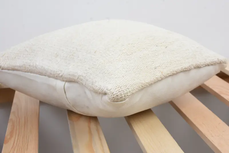 Handmade Rug Seat Cushion Cover, Turkish Kilim Pillow, Cushion, Cozy Throw Cushion Case, 12x12 White Pillow Sham, Turkish Pillow, Throw Kilim Pillow - 6